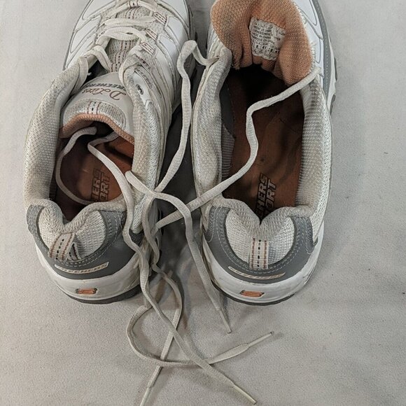 Skechers D'Lites 11 US Women Leather Sneakers Shoes White Pink Silver 11587 WGOR - Picture 14 of 15